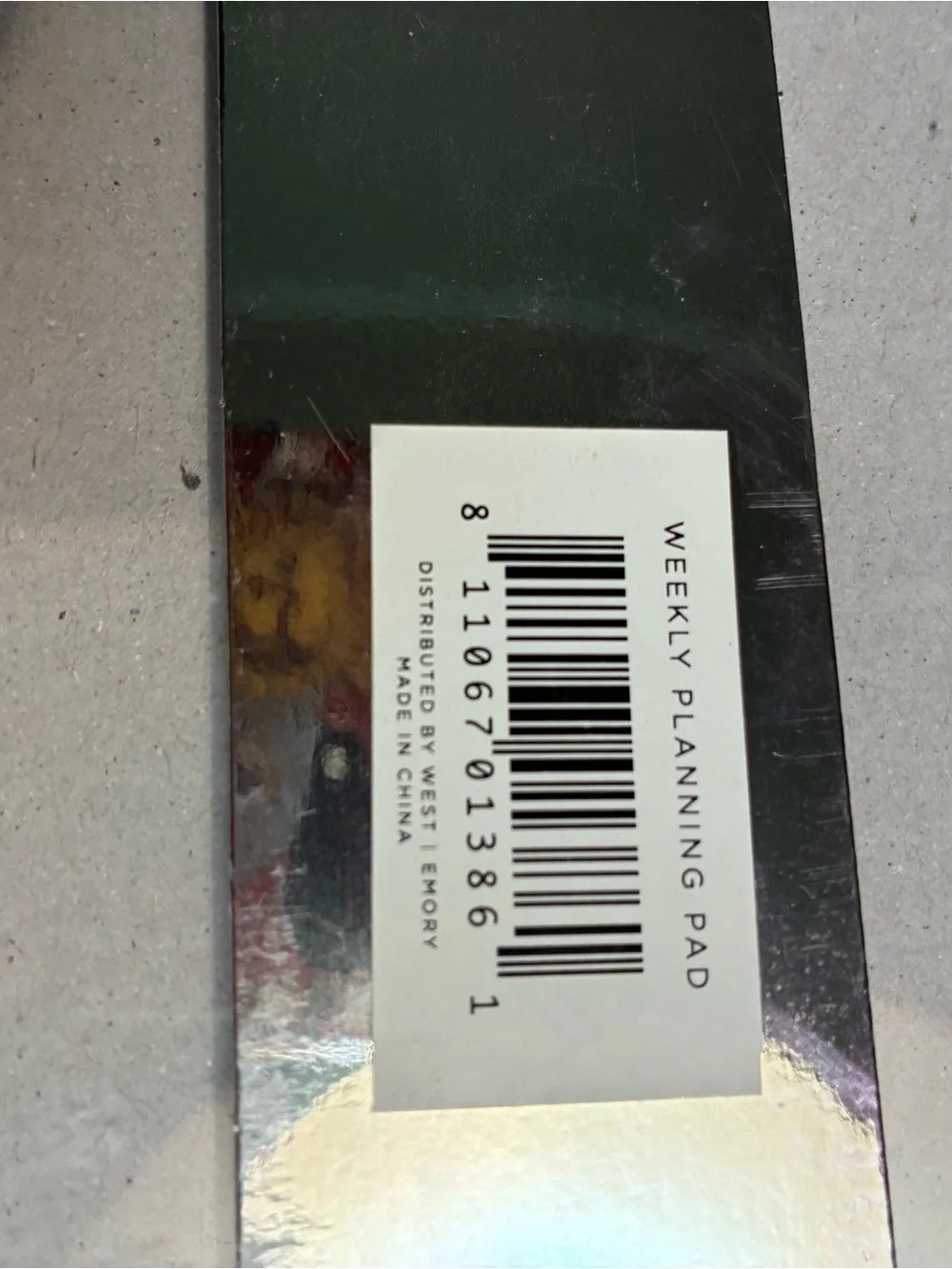Retired West Emory Weekly Desktop Calendar Unopened